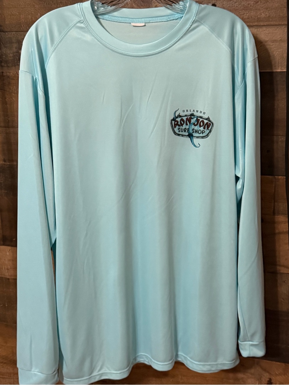 Ron Jon Light Blue Long Sleeve Swim Shirt